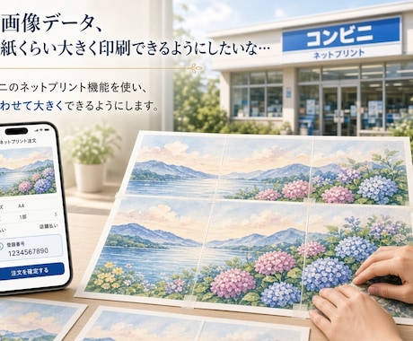 AI画像、ご希望の大きさににします イメージ1