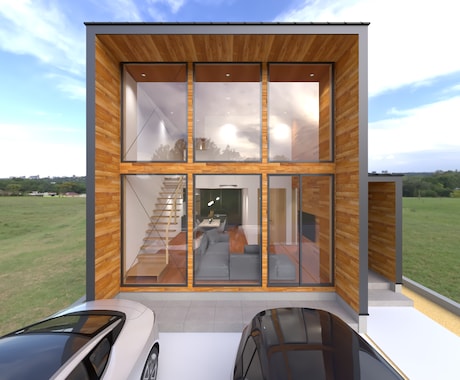 空間を感じるパースで理想の暮らしをご提案します 1級建築士が神間取りを作成します イメージ2
