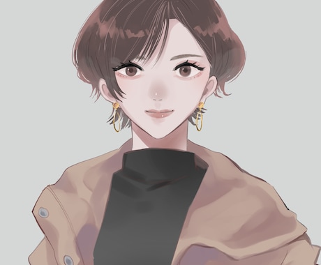 男性女性問わず厚塗り風SNSアイコン描きます 世界でひとつだけのあなたのイラストアイコンを作りませんか? イメージ1