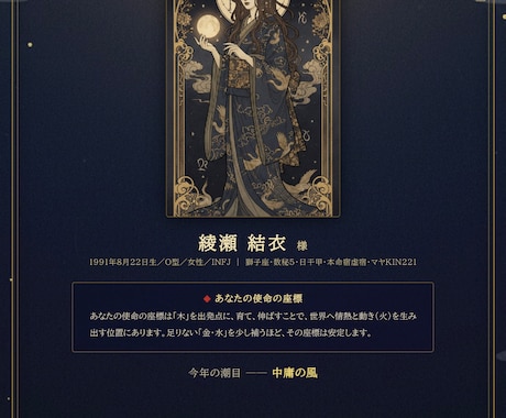 八術同時演算であなたの核を綜理占術で読みときます 8つの占術が同時に出した答え。あなたの“核”をワンコインで イメージ2
