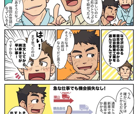 実績有！営業資料やLPに！ガッシリした漫画描きます LP・パンフレット・書籍向けマンガなど制作可能です イメージ2