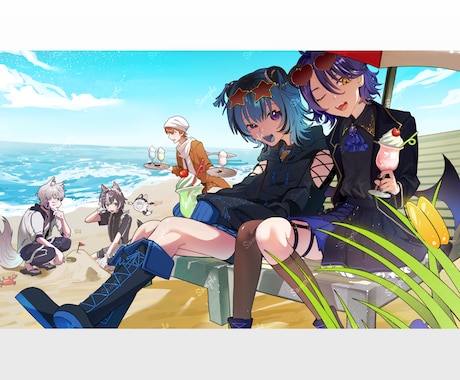 厚塗りのイラスト制作を承ります 最短三日で高クオリティのイラストを納品します イメージ2