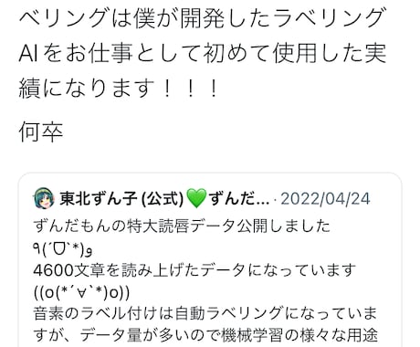 AIラベリング承ります 独自開発の高精度なラベリングAIを使用 イメージ1