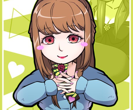 L判ハーフサイズ(カード)のイラストを描きます カードサイズのオリジナルイラストでスマホ背面を飾りませんか？ イメージ2