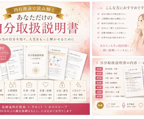 あなたの人生の設計図を作ります 才能・使命・運気を紐解く完全オーダー鑑定 イメージ1