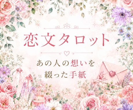 恋文｜あの人が今、あなたに届けたい想いを綴ります 詳細不要  あの人のリアルな気持ちをお手紙にします イメージ1