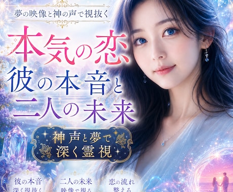本気の恋｜彼の本音と二人の未来を霊視します 片思い・復縁・音信不通・複雑な恋を神声と夢で読み解きます イメージ1