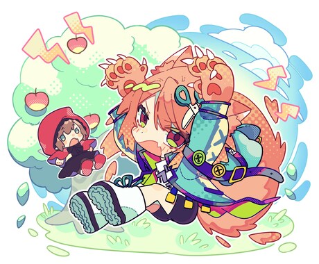 カラフルキュートなちみキャラかきます 可愛いSDキャラが得意です★すとぷりの会社での実績あり イメージ1