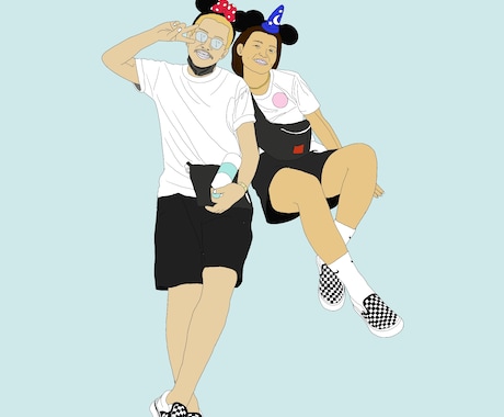 シンプルかつ可愛いイラスト描きます イメージ1