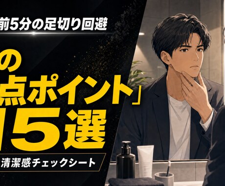 デート前の減点を15のチェックで防ぎます デートに繋がらない悩みを解決！男の盲点15選を完全網羅 イメージ1