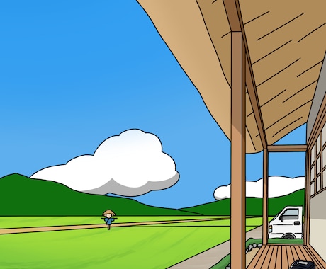 スマホの壁紙等のイラストを描きます 何気ない風景や、思い出の景色をイラストにしてみませんか？ イメージ1