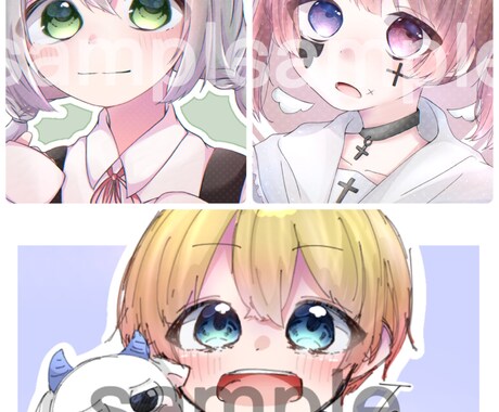 SNSのイラストをお描きします あなたのコテキャラちゃんを丁寧に描きます イメージ2