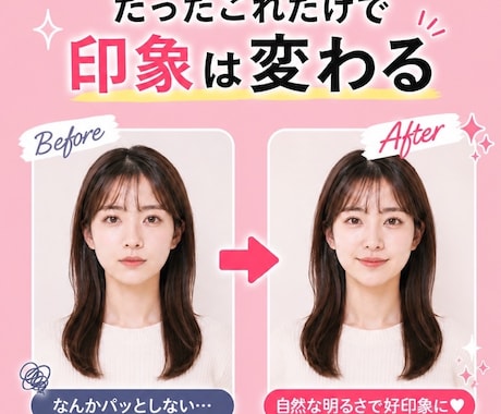 SNS画像修正｜見られない画像変えます SNS画像修正でクリック率アップ 見られない画像は要りません イメージ2