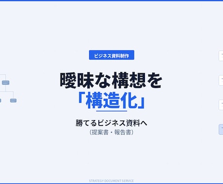 営業提案書・経営会議資料の構成・作成を代行します 【法人向け】曖昧な思考を構造化し、勝てるビジネス資料へ イメージ2