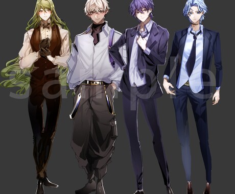 格好良いから可愛いキャラまで立ち絵制作致します 理想のTRPG立ち絵を制作をさせて頂きます！ イメージ2
