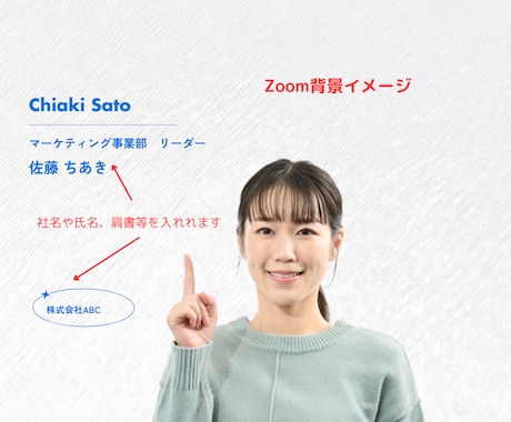 バーチャル背景プロデザインを作ります 企業価値を高めるZoom、ミーティング用背景作成サービス- イメージ1