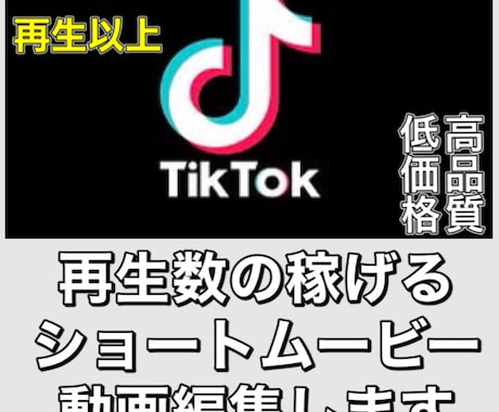 TIKTOK用ショートムービーの動画編集します TIKTOK最高再生回数200万回以上！ イメージ1