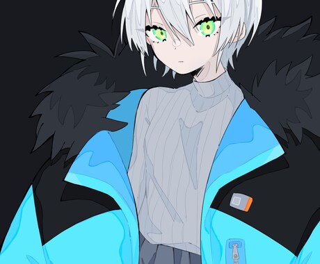 かわいいキャラクターイラストを作成します クールでかわいい女の子を描きます！ イメージ2