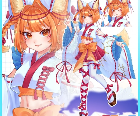 TRPGやアイコンに使える立ち絵制作します TRPGやグッズ、SNSアイコンに使える立ち絵制作します！ イメージ2