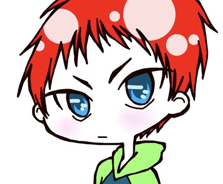最短翌日⚫デフォルメキャラ描きます イメージを伝えてもらってそこからイラストを描きます イメージ2