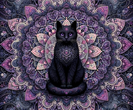 新年度の運勢を黒猫マンダラで占います 黒猫マンダラから読み取るあなたの2024年の運勢 イメージ1