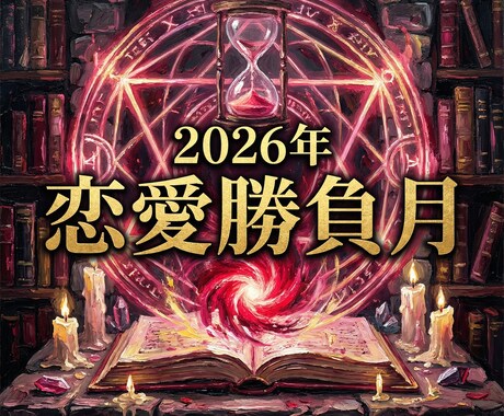 復縁・複雑愛◆2026年勝負月特定します 今年、恋愛運の一番運気が高まる月を教えます イメージ1