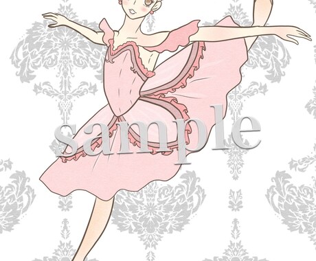 クラシックバレエのイラストお描きいたします クラシックバレエのポーズイラストをお求めの方へ イメージ1