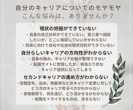 あなたの転職、仕事、キャリアをフルサポートします ...国家資格キャリアコンサルタント×MBAがしっかり伴走 イメージ2