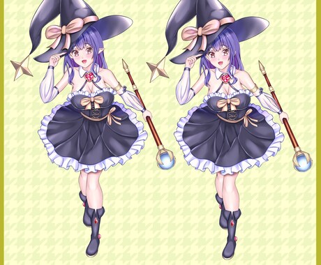 TRPGや配信で使える魔女っ子の立ち絵販売します TRPG、配信などで使える立ち絵をお求めの方にオススメ イメージ2