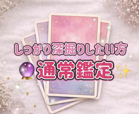通常鑑定いたします 「しっかり深掘りしたい方向け」 イメージ1