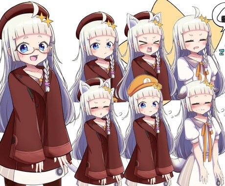 動画制作などで使用する立ち絵描きます オリジナルキャラもお任せください!! イメージ2