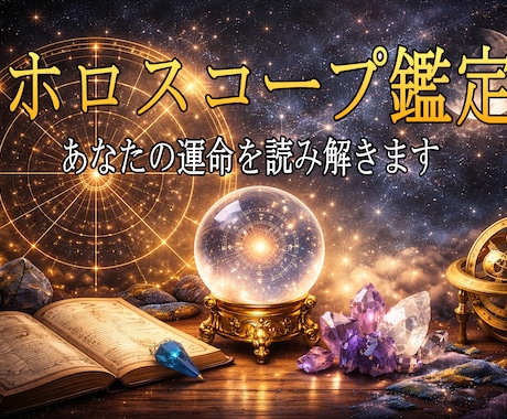 生まれた時のホロスコープで傾向を読み解きます 自分だけの占星術鑑定書｜恋愛・仕事・課題等へのヒント イメージ1