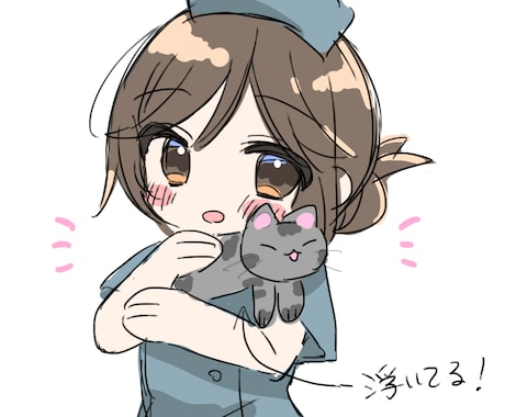 かわいい女の子を描きます ゆるい主線のかわいさ特化イラスト イメージ2