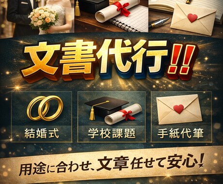 文章作成が苦手な方でもサポートします あなたが希望していることを再現いたします。 イメージ1