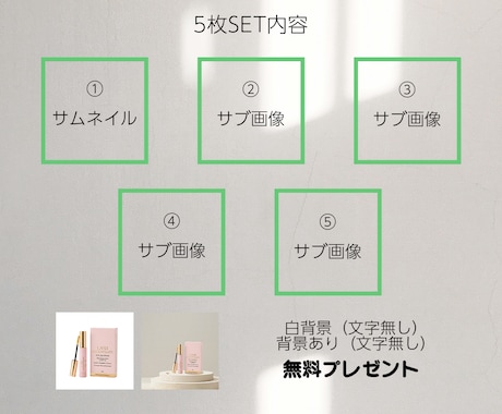 楽天市場特化｜売れる商品画像・サムネイル制作します 楽天市場サムネイル画像5枚SETを高品質・低価格でご提供 イメージ2