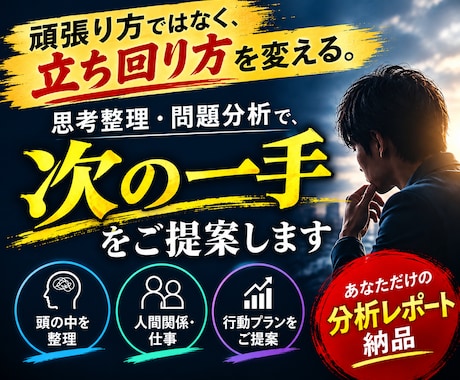頑張る前に整理しませんか？次の一手を見つけます イメージ1