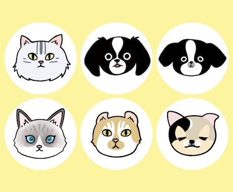 ゆるくてかわいいペットの似顔絵制作いたします 犬、猫、鳥などどんなペットでも受け付けております！ イメージ2
