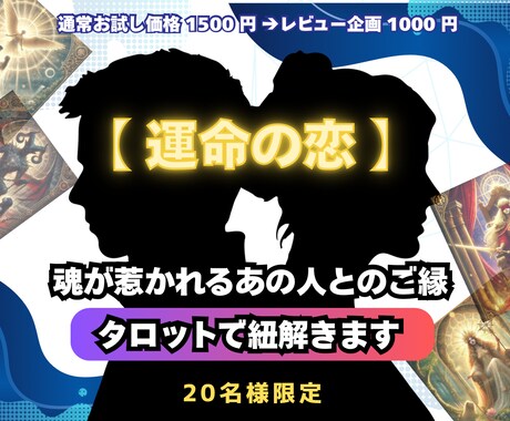 あの人の気持ち／2人の未来をタロットで読み解きます 【期間限定価格 】タロットで“今のあなた”を読み解きます イメージ1