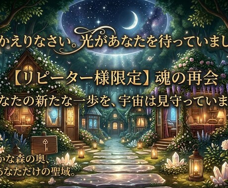 リピーター様専用｜光の地図で次の航海を照らします 再会を祝して。前回の鑑定をベースに、今の運命を1μgまで解析 イメージ1