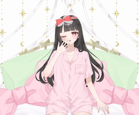 商用利用⭕️おねむちゃん量産描きます 5月限定‼️パジャマ姿のかわいい女の子の量産イラストです！ イメージ2