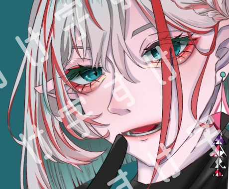 癖になる絵柄でアイコンイラスト描きます アイコンに使えるイラストをお描きします！！！！ イメージ1