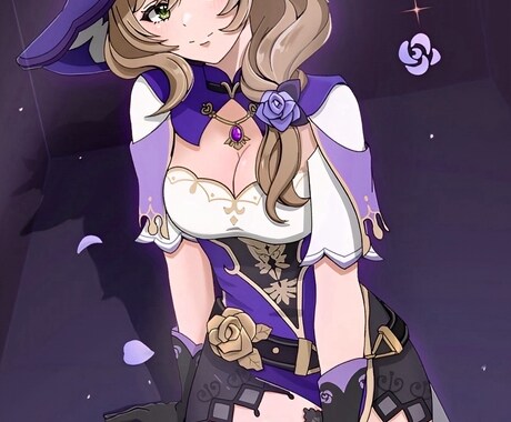 一次創作・二次創作のキャラクターイラストを描きます アニメ塗りのイラストを描きます！！ イメージ2