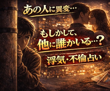 浮気不倫占い〇他に関係ある人がいるか読み解きます あなただけって本当？なんとなく感じてる不安見てみませんか？ イメージ1