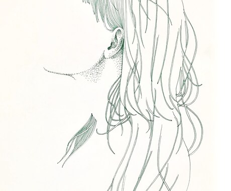 ペン画イラスト描きます シンプルでシュールなイラスト制作 イメージ1