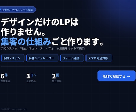 実績3件限定でLP制作を格安で承ります 通常30,000円のLP制作を実績作りのため15,000円で イメージ1