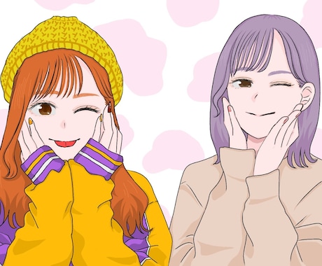 アイコンにできる！かわいい女の子イラスト描きます 丁寧で希望通りのイラストにします！細かいリクエスト◎ イメージ1