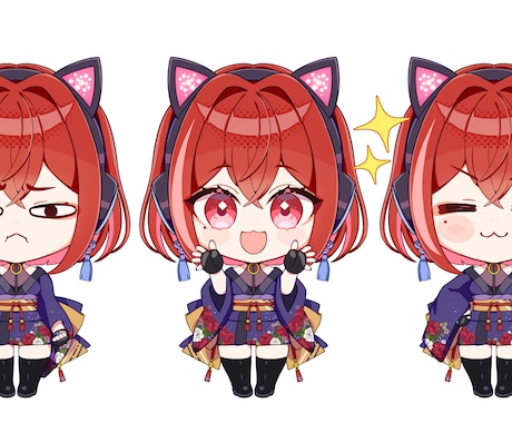 SDキャラ・ミニキャラ・スタンプイラスト承ります かわいいアニメ系絵でグッズやサムネなどに イメージ2