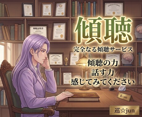 完全傾聴します 1分◎アドバイス・説教なし◎あなたの味方として寄り添います イメージ1
