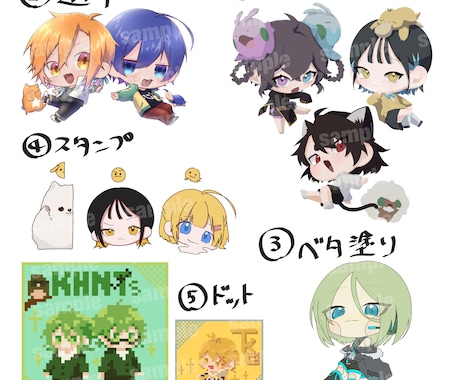 オリキャラのデフォルメイラスト描いちゃいます 大好きなあの子をちっちゃないのちの姿で イメージ2