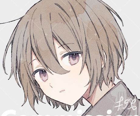 SNSのアイコン描きます アナログっぽさを感じるイラストをお求めの方へ イメージ2